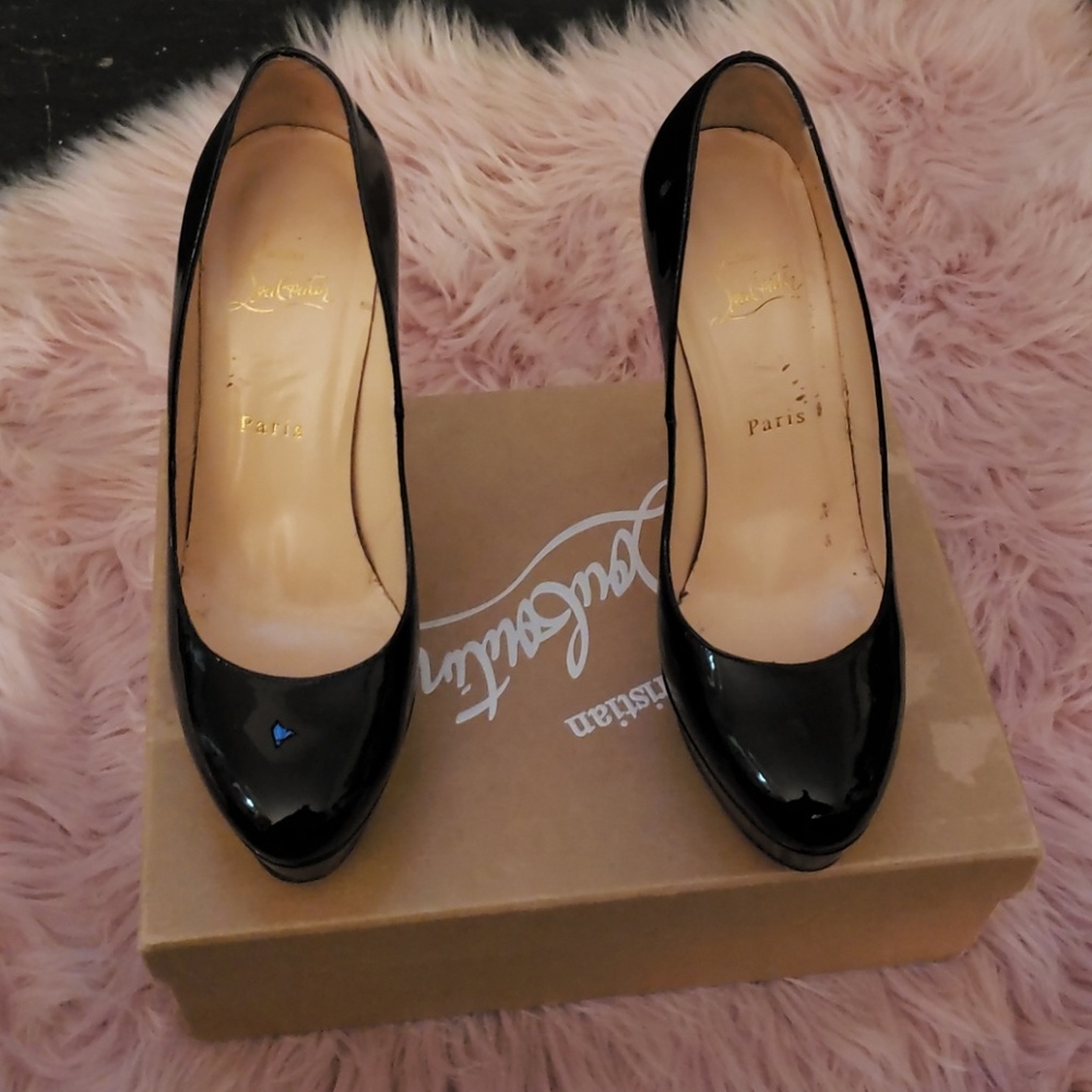 Black Patent Leather Christian Louboutins - Picture 3 of 5
